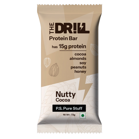 The Drill Protein Bar - Nutty Cocoa Pack of 3